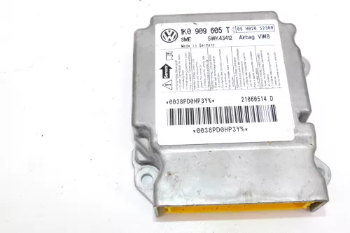 VW Golf 5 Steuergerät Airbagsteuergerät 1K0909605T 05 H020 S2300 (101933)