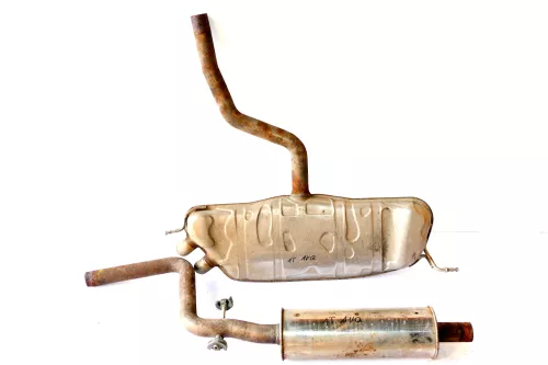 VW Touran Auspuff Endschalldämpfer Mittelschalldämpfer 1,9 TDI 74kw AVQ BKC 77kw