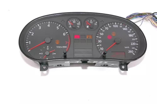 Audi A3 8L Tacho Tachometer Kombiinstrument 8L0919860C 135TKM Benziner 260km/h