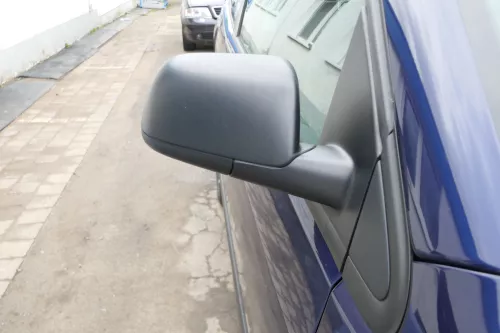 Polo 9N 9N3 elektrischer Spiegel Außenspiegel rechts vorne schwarz matt unlack (102878)