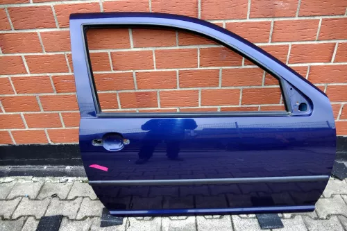 VW Golf 4 Tür vorne rechts Beifahrertür 3-Türer blau LB5N