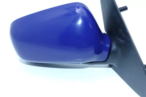 VW Polo 6N manueller manuell Spiegel Außenspiegel rechts mit Glas blau LD5D 1037 (103700)