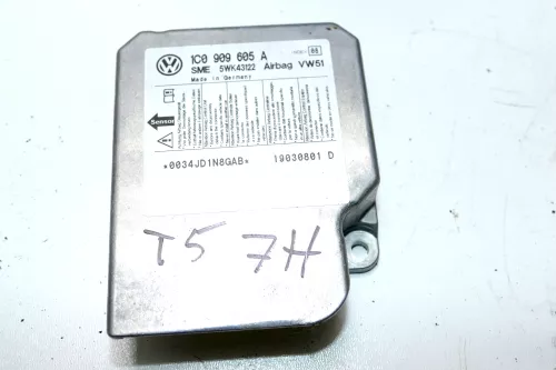 VW T5 Steuergerät Airbag 1C0909605A Index 08 Airbagsteuergerät (2x Airbag)