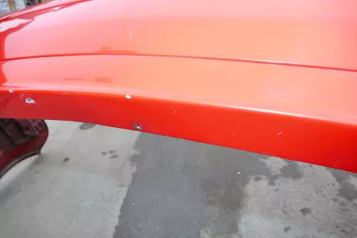 VW Bora Limousine Stoßstange hinten Heckstoßstange rot LP3G Oettinger Heckansatz (103950)