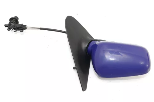 VW Polo 6N manueller manuell Spiegel Außenspiegel rechts mit Glas blau LD5D 362