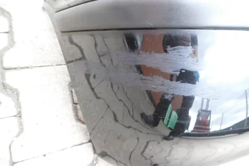 VW Polo 6N2 Stoßstange hinten Heckstoßstange schwarz LC9Z Stoßfänger (105542)