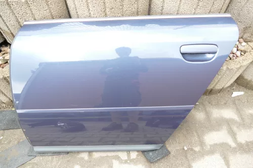 Audi A6 4B C5 Tür Türblatt hinten links grau blau LY5X Facelift abEnde2002