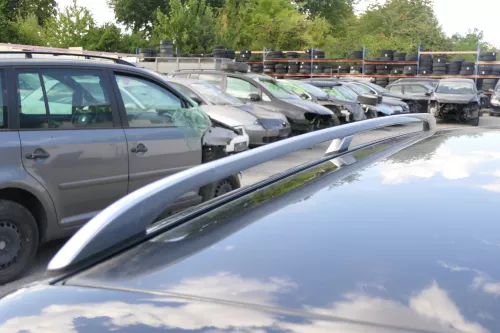 Audi A6 4B Dachreling Dach Chrom silber beide rechts und links Reling (106624)