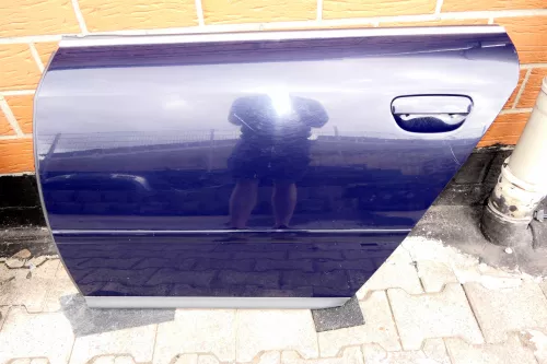 Audi A6 4B C5 Tür Türblatt hinten links blau LY5K ohne Anbauteile