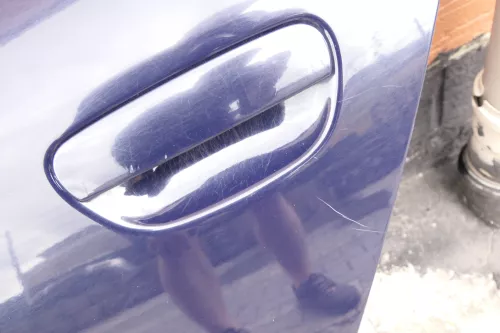 Audi A6 4B C5 Tür Türblatt hinten links blau LY5K ohne Anbauteile (106716)