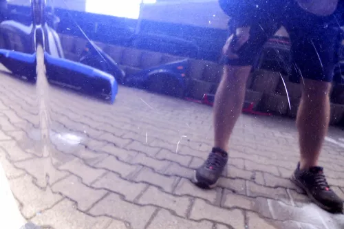 Audi A6 4B Motorhaube Klappe vorn (bis ca. Anfang 2002) blau LZ5L (107162)