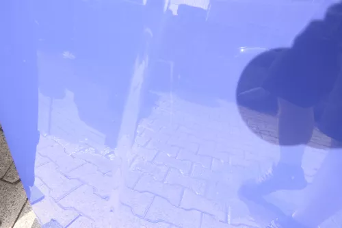 VW Polo 6N Motorhaube Haube vorne Klappe blau LD5D (107215)