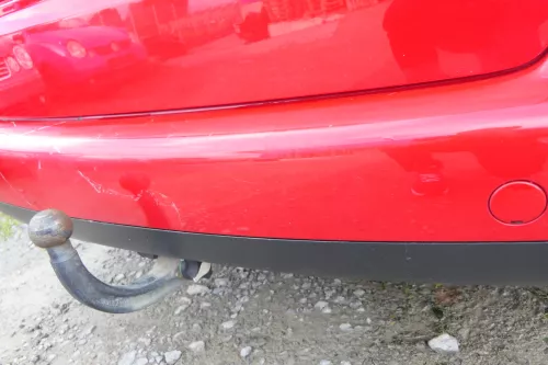 VW Touran 1T Stoßstange hinten Heckstoßstange Stoßfänger rot LY3D (107644)