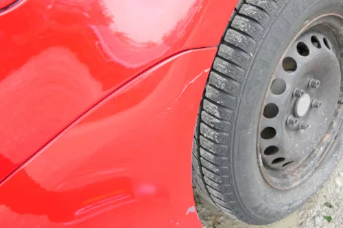 VW Touran 1T Stoßstange hinten Heckstoßstange Stoßfänger rot LY3D (107644)