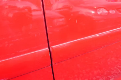 VW Touran 1T Tür hinten links rot LY3D mit Scheibe, sonst OHNE Anbauteile (107647)