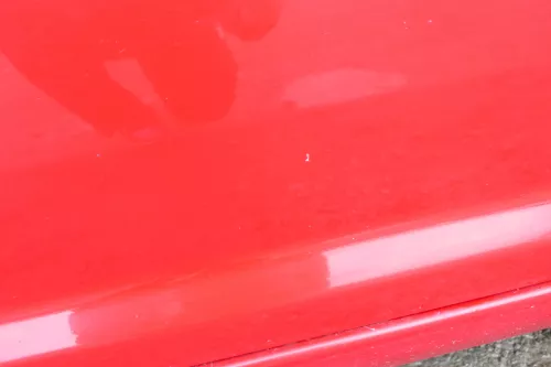 VW Touran 1T Tür hinten rechts rot LY3D mit Scheibe, sonst OHNE Anbauteile (107655)