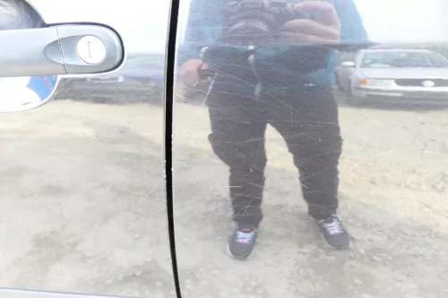 VW Golf 5 Plus 5M1 Tür hinten links schwarz LC9Z - ohne Anbauteile mit Scheibe (107708)