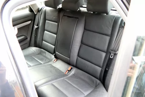 Aud A6 4F C6 Avant Kombi Sitze Sitz Rückbank hinten Leder Rücksitzbank schwarz