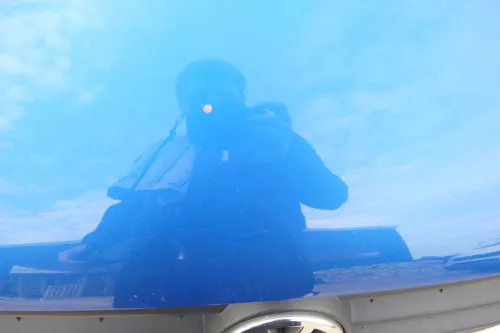 VW Touran 1T Caddy 2K Motorhaube Klappe Frontklappe blau LA5X ca. 2003-2006 (107912)