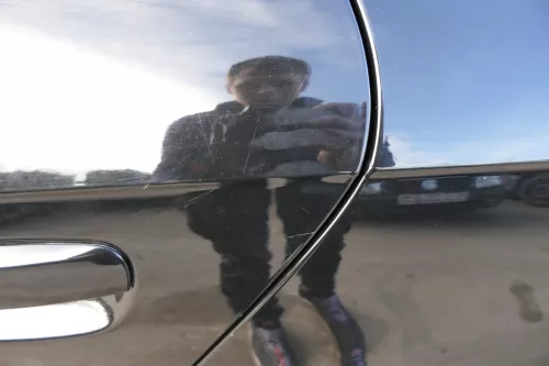 Audi A4 B7 8E Tür hinten links schwarz LY9B Kombi mit Scheibe und Rahmen (108112)