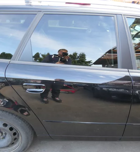 Audi A4 B7 8E Tür hinten rechts schwarz LY9B Kombi mit Scheibe und Rahmen