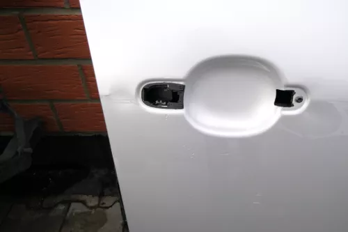 Audi A2 8Z Tür vorne rechts silber LY7W - mit Rahmen (108525)