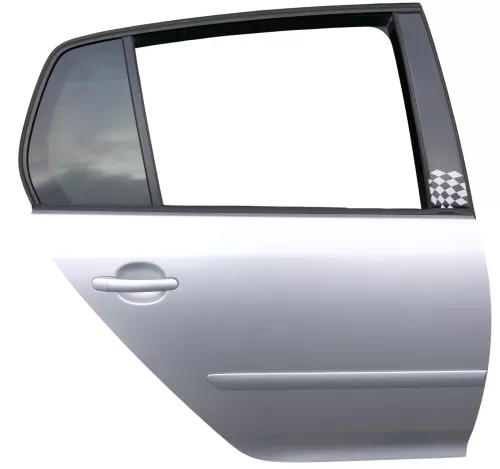 VW Golf 5 V 1K Tür Türrahmen hinten rechts 4/5-Türer silber LA7W - mit Scheibe