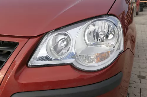 VW Polo 9N3 Cross Scheinwerfer vorne links 6Q1941007AR/AT Valeo Höhenverstellun