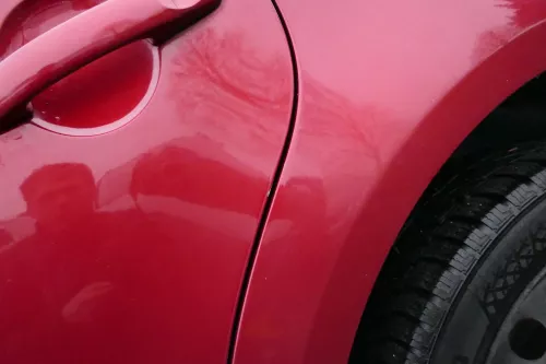 VW Touran 1T 1T3 Tür hinten links rot braun LA3W mit Scheibe (109577)