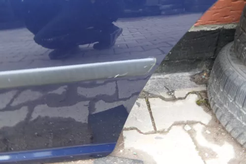 VW Golf 4 Limousine Tür hinten links blau LC5H (KEINkombi) (110547)