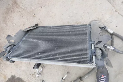 VW Passat 3B Klimakühler +Wasserkühle Klima Kondensator mit Leitung 1,8 T 1,9TDI (110898)