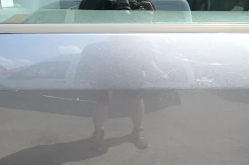 VW Touran 1T 1T3 Tür hinten links grau LD7X mit Scheibe (111737)