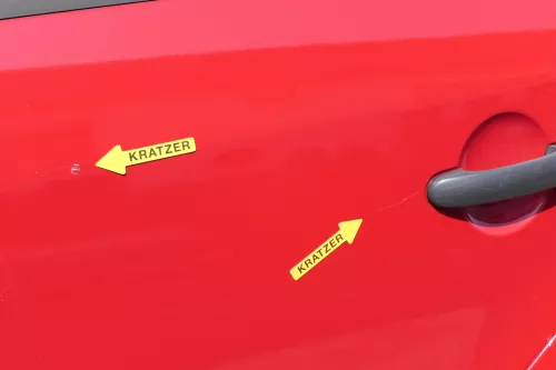 VW Touran 1T 1T3 Tür hinten links rot LY3D tornadorot mit Scheibe (111752)