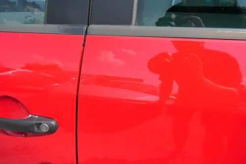 VW Touran 1T 1T3 Tür hinten links rot LY3D tornadorot mit Scheibe (111752)