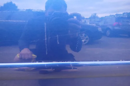 VW Touran 1T 1T3 Tür hinten rechts blau LC5C mit Scheibe - ohne Anbauteile (111853)