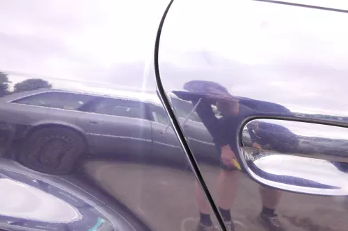 Audi A6 4B C5 Tür Türblatt hinten rechts blau LZ5L (111921)