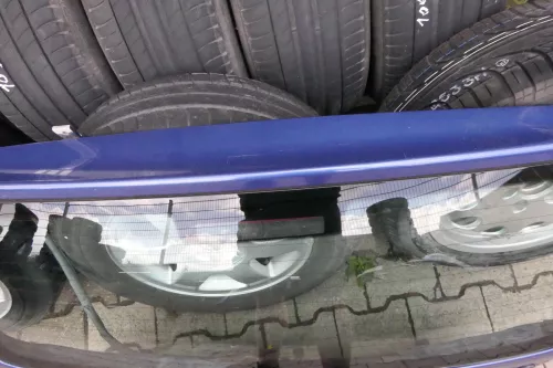 VW Polo 6N Heckklappe Klappe hinten Kofferraumklappe mit Scheibe blau LR5V  (112220)