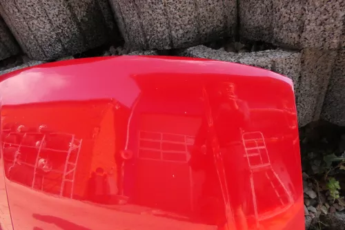 VW Polo 6N Motorhaube Klappe vorn vorne rot LP3G Frontklappe (112230)