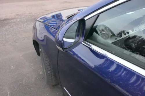 VW Passat 3C elektrischer Spiegel Außenspiegel links m. Glas Blinke blau LD5Q