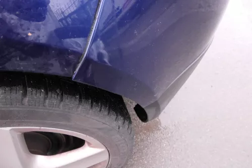 VW Golf 5 1K Limousine Stoßstange hinte Heckstoßstange Stoßfänger blau LD5Q (113365)