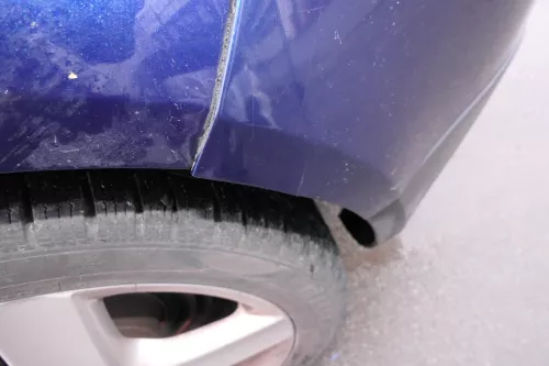 VW Golf 5 1K Limousine Stoßstange hinte Heckstoßstange Stoßfänger blau LD5Q (113365)