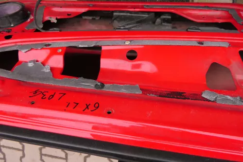 VW Lupo Seat Arosa Tür vorne links Fahrertür rot LP3G ohne Anbauteile (mechan (113775)