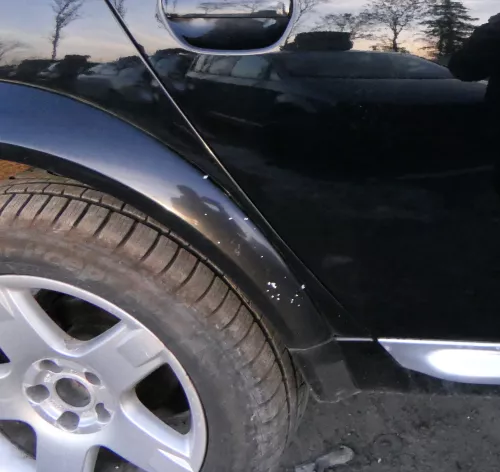 AUdi A6 4B Allrod 4Z Blende Kotflügel hinten rechts Abdeckung schwarz LY9B