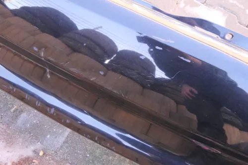 VW Polo 6N Stoßstange hinten breite XXL Heckstoßstange schwarz LC9Z (114082)