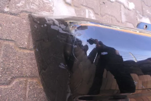 VW Polo 6N Stoßstange hinten breite XXL Heckstoßstange schwarz LC9Z (114082)