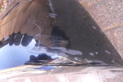 VW Polo 6N Stoßstange hinten breite XXL Heckstoßstange schwarz LC9Z (114082)