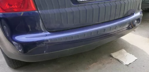 VW Touran 1T Stoßstange hinten Heckstoßstange Stoßfänger blau LB5N