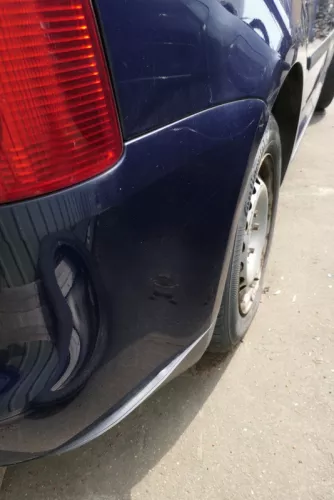 VW Touran 1T Stoßstange hinten Heckstoßstange Stoßfänger blau LB5N (115281)