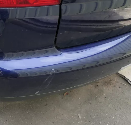 VW Touran 1T Stoßstange hinten Heckstoßstange Stoßfänger blau LB5N (115281)