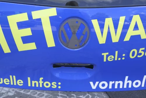 VW Polo 9N3 9N Heckklappe Kofferraumklappe Klappe blau LA5F -Guter Zustand (115712)